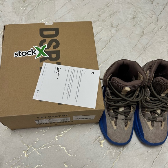 Adidas Yeezy Desert Boot Taupe and Blue - Picture 1 of 11